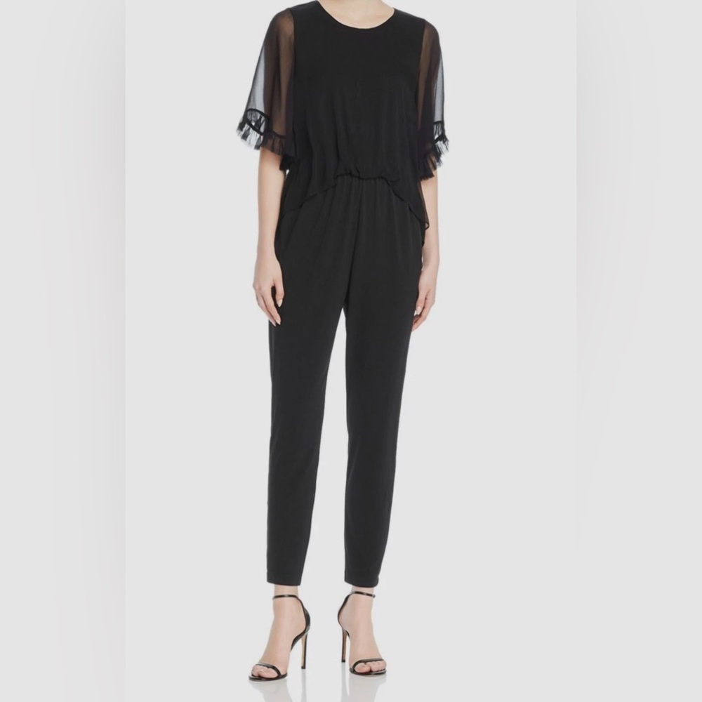 ❤️Kobi Halperin NWT Doria Jumpsuit.  Midnight Black.  Size S.  Rtl $398.00